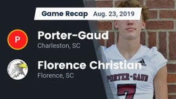 Recap: Porter-Gaud  vs. Florence Christian  2019