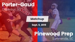 Matchup: Porter-Gaud vs. Pinewood Prep  2019