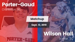 Matchup: Porter-Gaud vs. Wilson Hall  2019