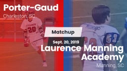 Matchup: Porter-Gaud vs. Laurence Manning Academy  2019