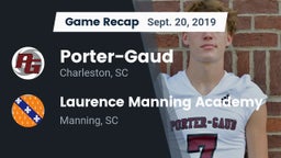 Recap: Porter-Gaud  vs. Laurence Manning Academy  2019