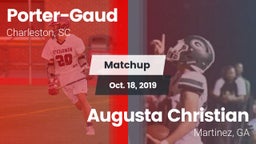 Matchup: Porter-Gaud vs. Augusta Christian  2019