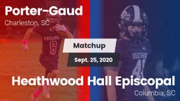 Matchup: Porter-Gaud vs. Heathwood Hall Episcopal  2020