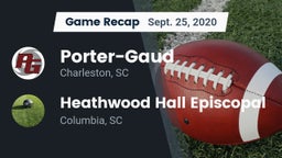 Recap: Porter-Gaud  vs. Heathwood Hall Episcopal  2020
