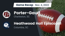 Recap: Porter-Gaud  vs. Heathwood Hall Episcopal  2022