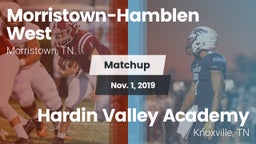 Matchup: Morristown-Hamblen W vs. Hardin Valley Academy 2019