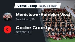 Recap: Morristown-Hamblen West  vs. Cocke County  2021