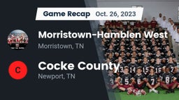 Recap: Morristown-Hamblen West  vs. Cocke County  2023