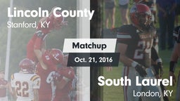 Matchup: Lincoln County vs. South Laurel  2016