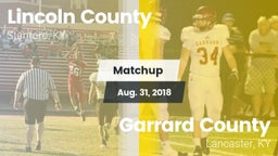Matchup: Lincoln County vs. Garrard County  2018