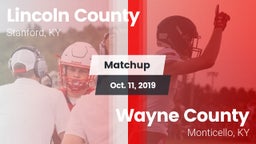 Matchup: Lincoln County vs. Wayne County  2019