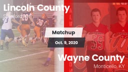 Matchup: Lincoln County vs. Wayne County  2020
