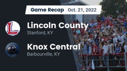 Recap: Lincoln County  vs. Knox Central  2022
