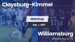 Matchup: Claysburg-Kimmel vs. Williamsburg  2017