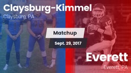Matchup: Claysburg-Kimmel vs. Everett  2017