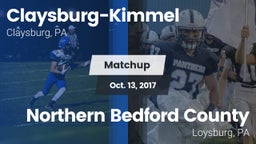 Matchup: Claysburg-Kimmel vs. Northern Bedford County  2017