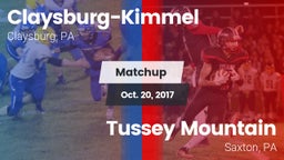 Matchup: Claysburg-Kimmel vs. Tussey Mountain  2017