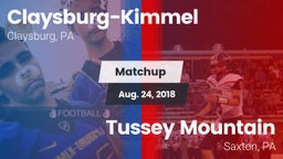 Matchup: Claysburg-Kimmel vs. Tussey Mountain  2018