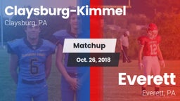 Matchup: Claysburg-Kimmel vs. Everett  2018