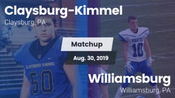 Matchup: Claysburg-Kimmel vs. Williamsburg  2019