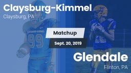 Matchup: Claysburg-Kimmel vs. Glendale  2019