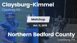 Matchup: Claysburg-Kimmel vs. Northern Bedford County  2019