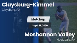 Matchup: Claysburg-Kimmel vs. Moshannon Valley  2020