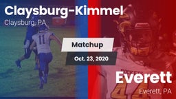 Matchup: Claysburg-Kimmel vs. Everett  2020