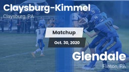 Matchup: Claysburg-Kimmel vs. Glendale  2020