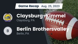 Recap: Claysburg-Kimmel  vs. Berlin Brothersvalley  2023