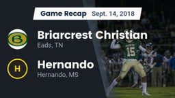 Recap: Briarcrest Christian  vs. Hernando  2018