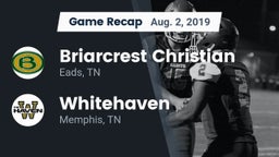 Recap: Briarcrest Christian  vs. Whitehaven  2019
