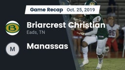 Recap: Briarcrest Christian  vs. Manassas  2019