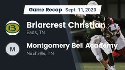 Recap: Briarcrest Christian  vs. Montgomery Bell Academy 2020