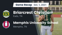 Recap: Briarcrest Christian  vs. Memphis University School 2021