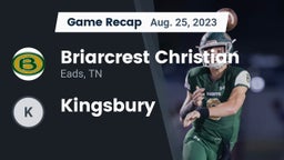 Recap: Briarcrest Christian  vs. Kingsbury 2023