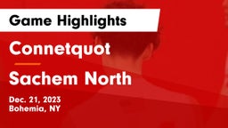Connetquot  vs Sachem North  Game Highlights - Dec. 21, 2023