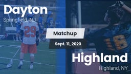 Matchup: Dayton vs. Highland  2020