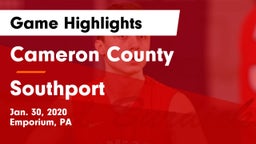 Cameron County  vs Southport  Game Highlights - Jan. 30, 2020