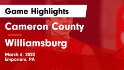 Cameron County  vs Williamsburg  Game Highlights - March 6, 2020