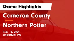 Cameron County  vs Northern Potter  Game Highlights - Feb. 13, 2021
