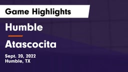 Humble  vs Atascocita  Game Highlights - Sept. 20, 2022