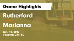 Rutherford  vs Marianna  Game Highlights - Jan. 10, 2022