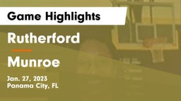 Rutherford  vs Munroe  Game Highlights - Jan. 27, 2023
