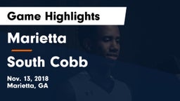 Marietta  vs South Cobb Game Highlights - Nov. 13, 2018