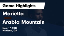 Marietta  vs Arabia Mountain Game Highlights - Nov. 17, 2018