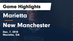 Marietta  vs New Manchester  Game Highlights - Dec. 7, 2018