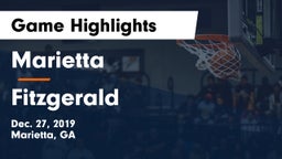 Marietta  vs Fitzgerald  Game Highlights - Dec. 27, 2019