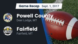 Recap: Powell County  vs. Fairfield  2017