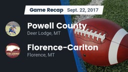 Recap: Powell County  vs. Florence-Carlton  2017